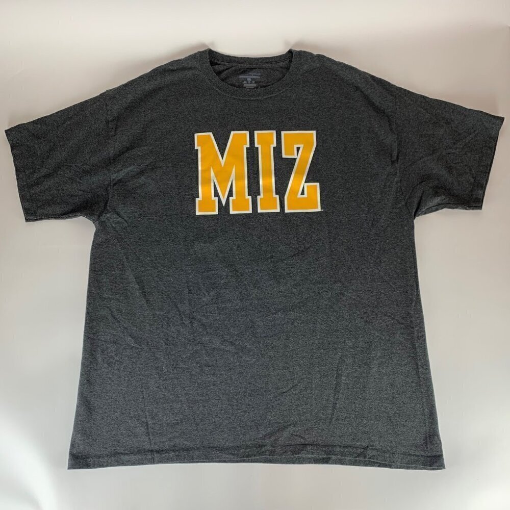 Missouri Tigers NCAA Gray Champion Short Sleeve Crewneck Shirt Mens 2XL